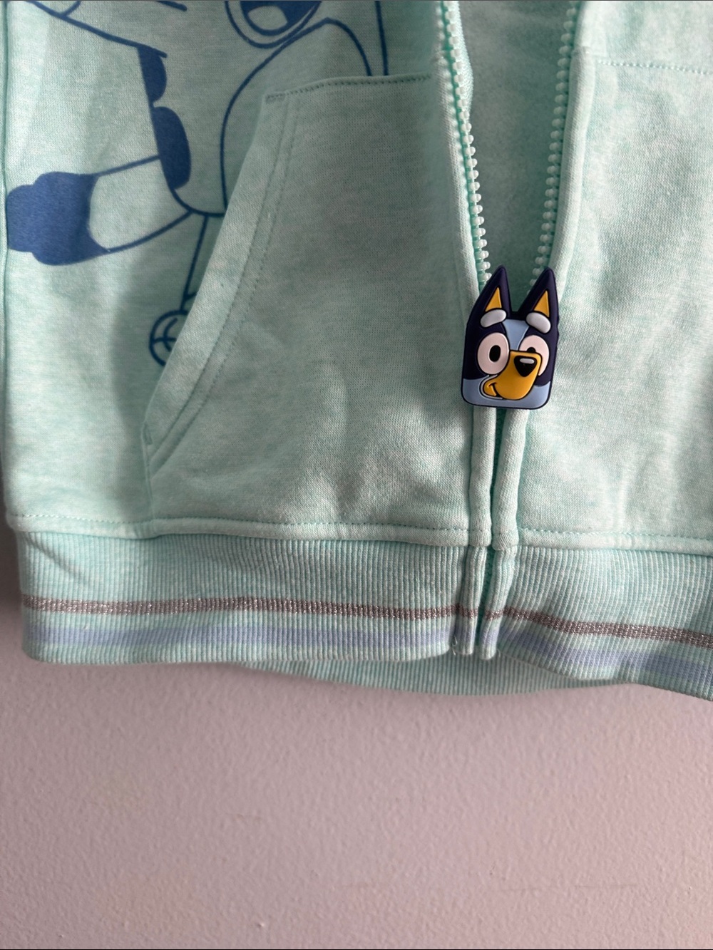 Bluey Mint Green Full-Zip Hoodie for Kids - Picture 4 of 11